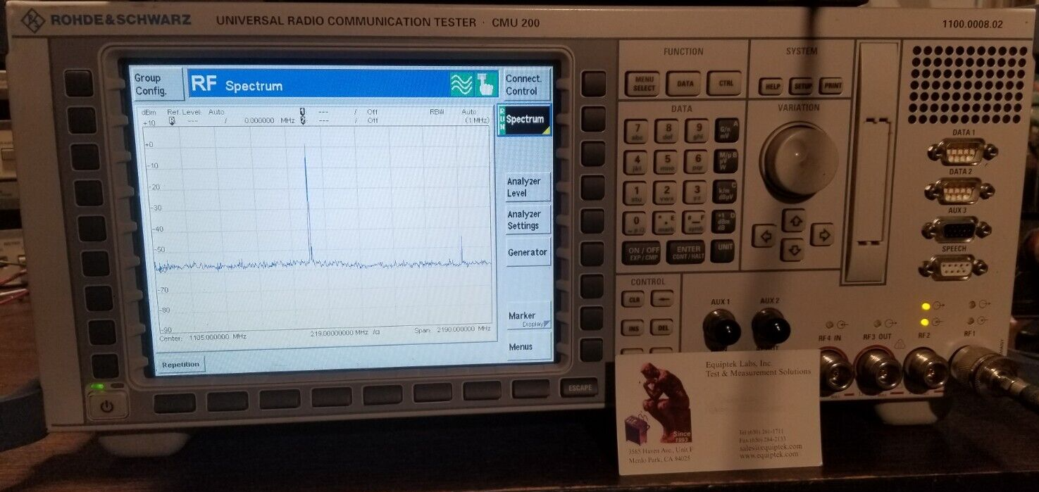 Universal Radio Communication Tester R&S CMU200 TESTED! Bluetooth 2.6 GHz BW SPA