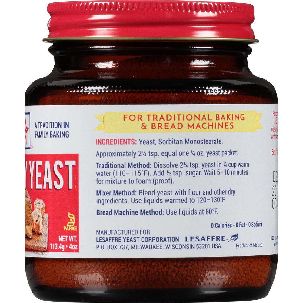 Red Star Active Dry Yeast Baking Supply