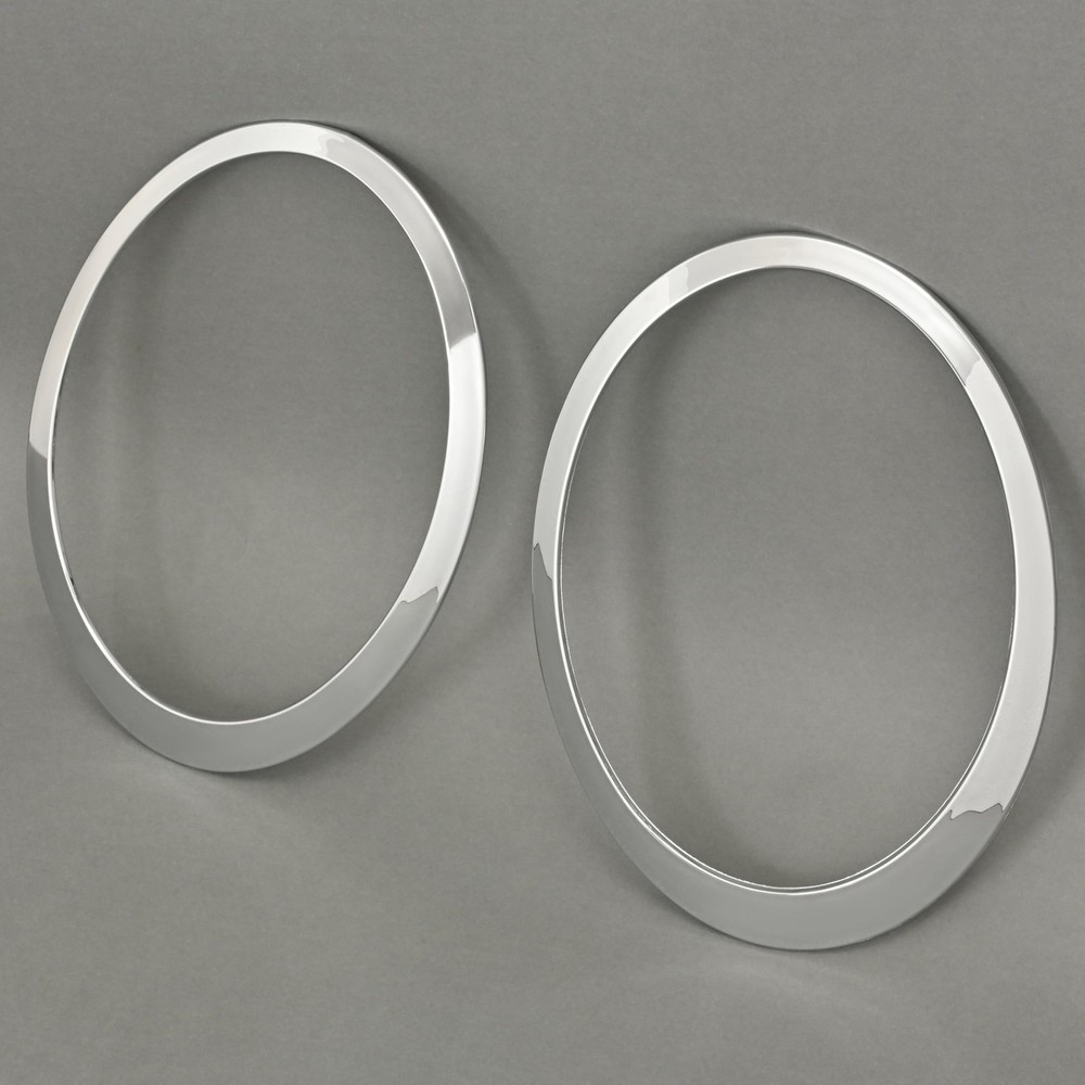 Pair Headlight Bezel Headlamp Trim Ring Compatible with 2007-2015 Mini Cooper...