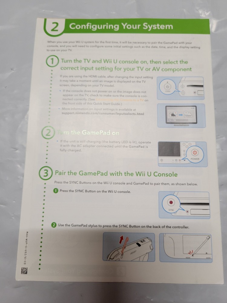 ¤ Wii Quick Setup Installation ¤ Manual Instruction Booklet Guide Authentic