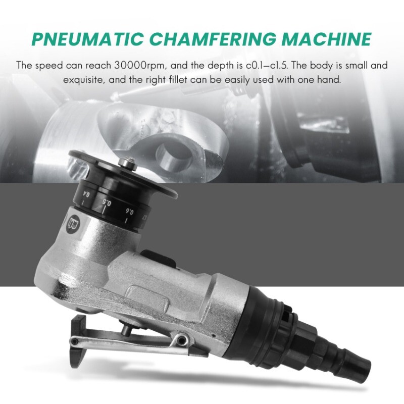 Mini Pneumatic Chamfering Machine 45 Degree Arc Hand-Held Beveling Trimming