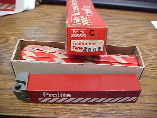 Prolite Indexable Tip Toolholder Type 2807 -Metal Lathe NOS