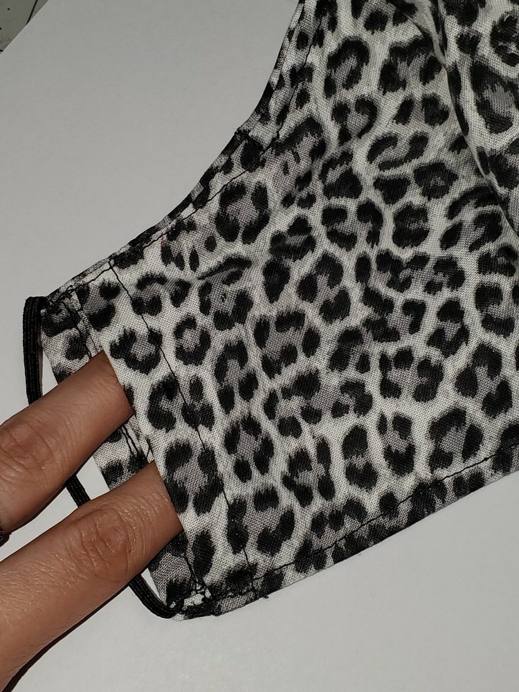 *Made In USA** Leopard Print Mask