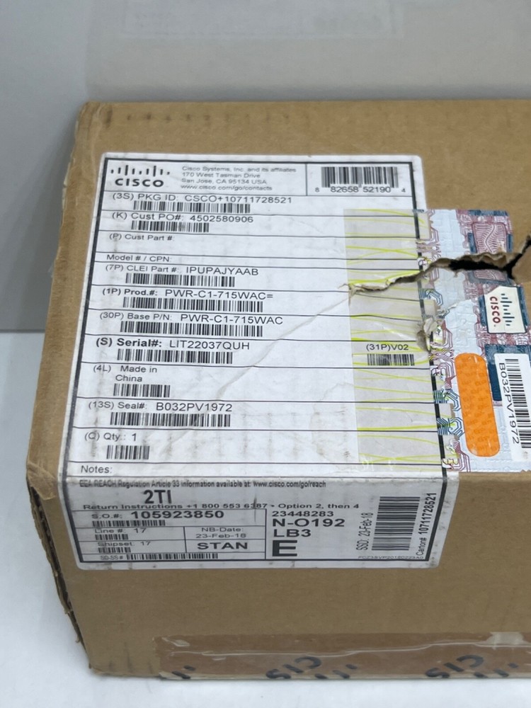 Cisco PWR-C1-715WAC Power Supply Unit