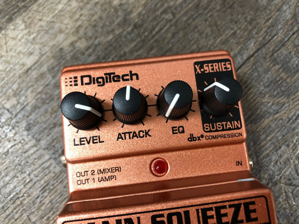 Digitech XMS X-Series Main Squeeze Compressor / Sustainer Guitar Effect Pedal