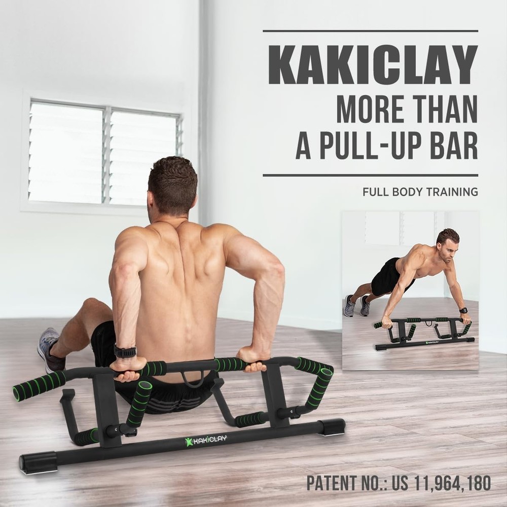 2026 Upgrade Multi-Grip Pull Up Bar with Smart Larger Hooks Technology - Pa...