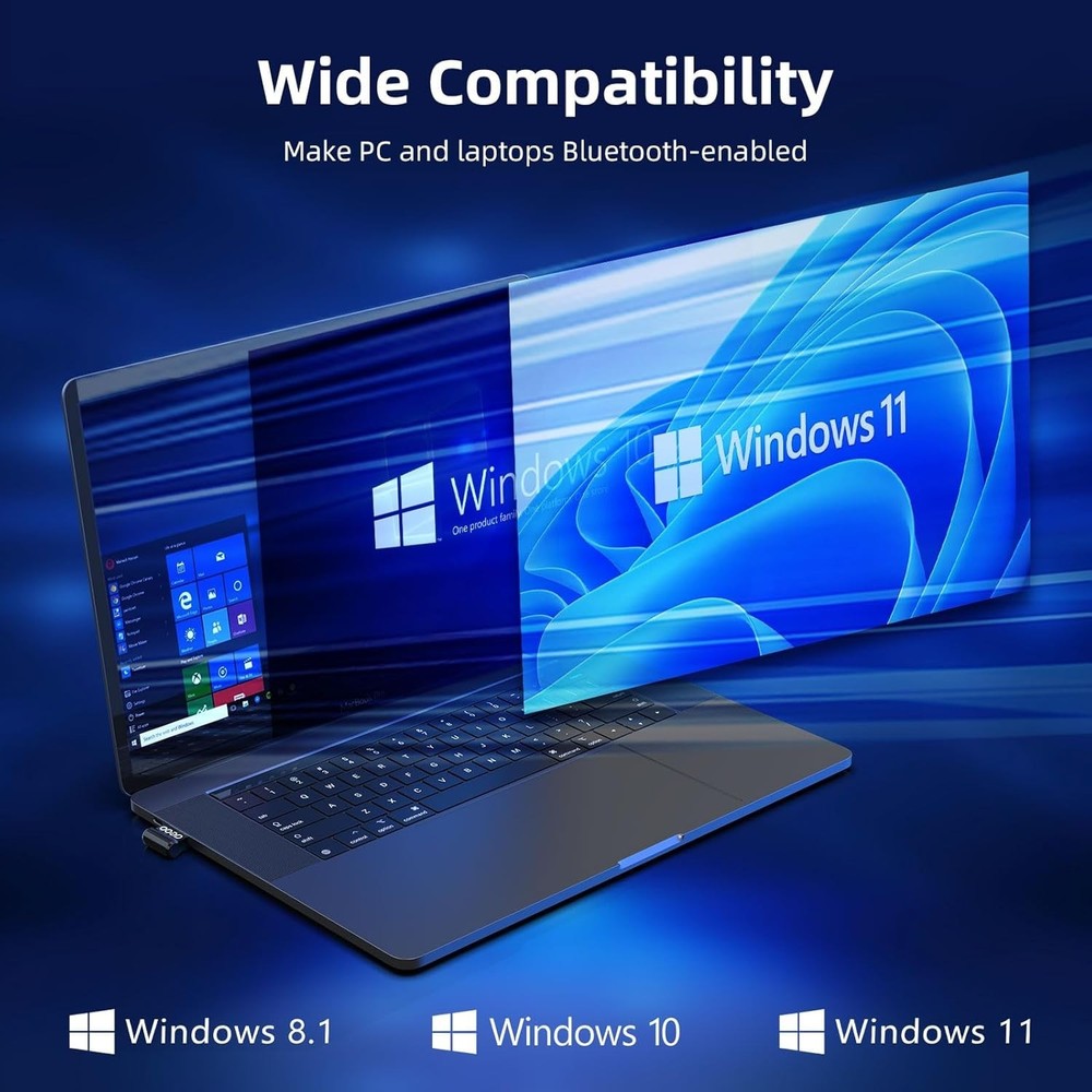 Bluetooth Adapter for Desktop PC: Plug & Play 5.4 USB Mini EDR Dongle Receiver &