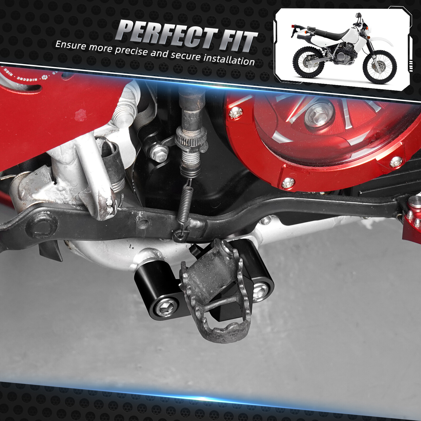 NiceCNC Fairings Body Kit Foot Peg Chain Cover For Honda XR650L 1993-2024 Black