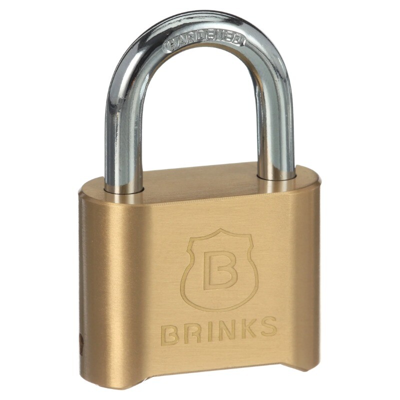 New Brinks Solid Brass 50mm Resettable Combination Padlock with 1in Shackle