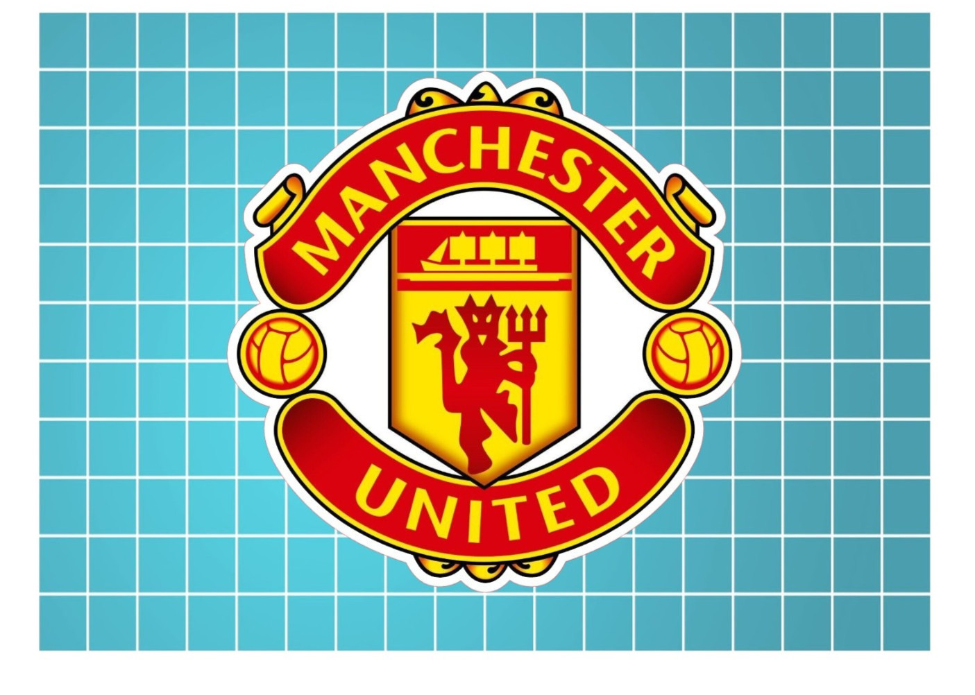 Manchester United F.C. Logo - Die Cut Laminated Vinyl Sticker/Decal
