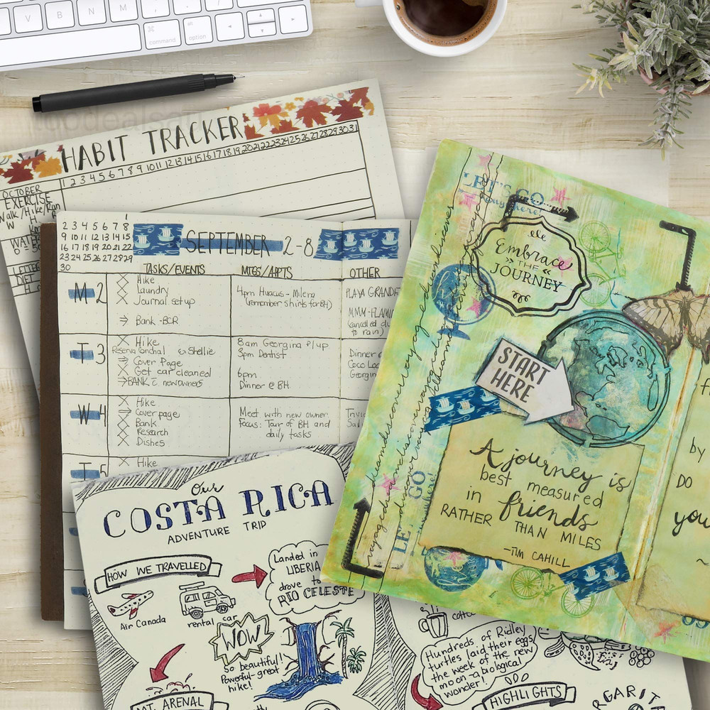 A5 Grid Travelers Notebook Insert / Journal Refill | 5 A5