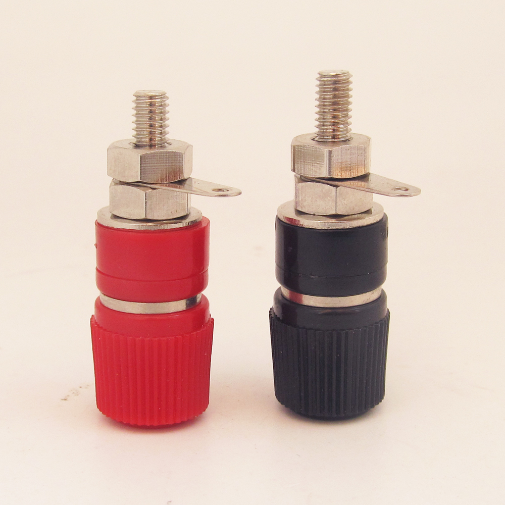 10pcs Brass Audio Speaker Terminal Socket Binding Post For 4mm Banana Plug
