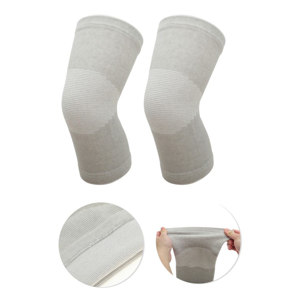 Comfortable Knee Pads Large Size Gray 1 Pair