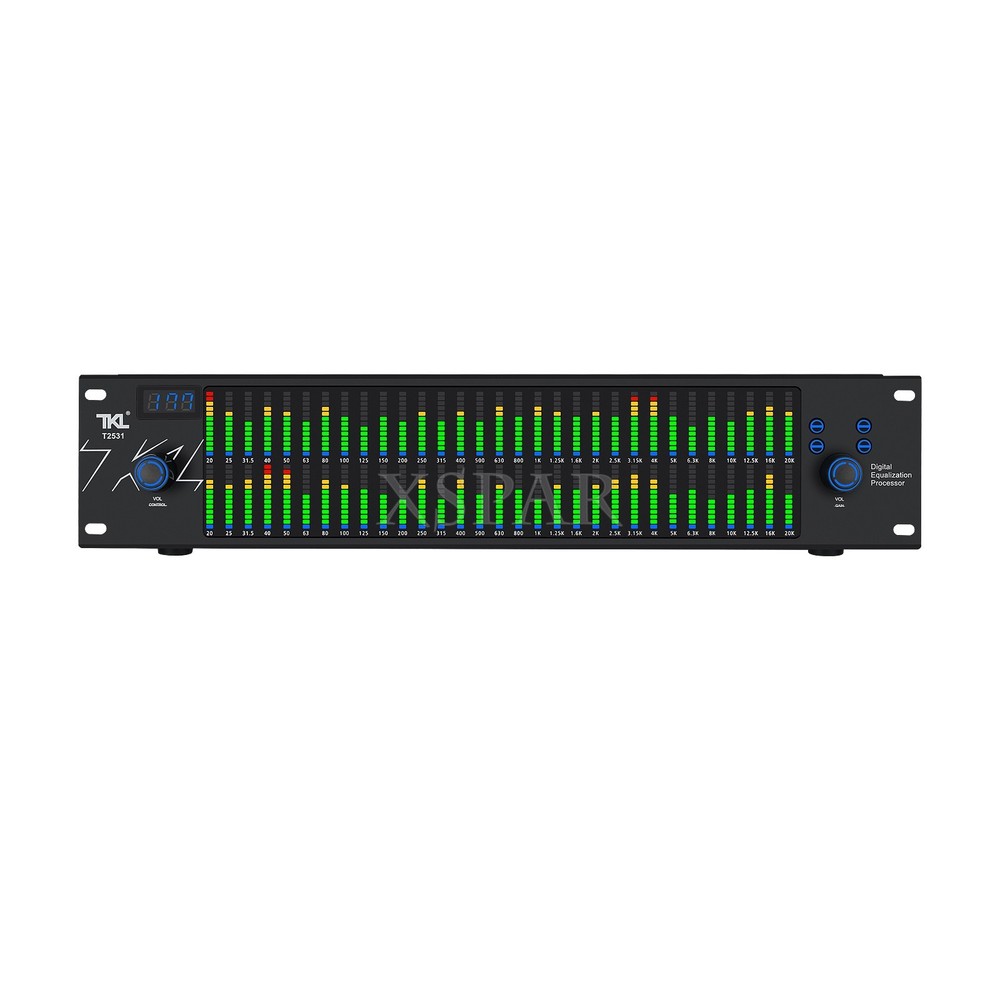 TKL T2531 Professional Graphic Equalizer Processor Two 31-Band Spectrum Display