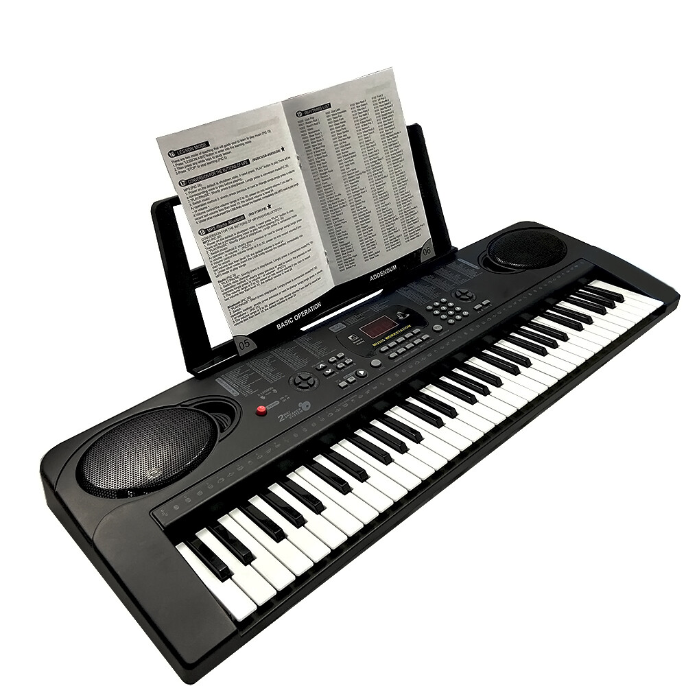 Electric Digital Piano 61 Key 200 Tones Eectric Keyboard With Stand & Microphone