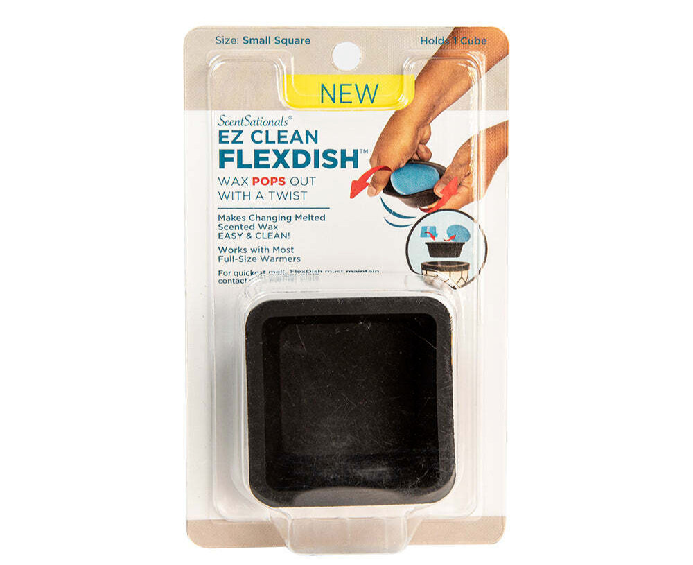 Scent Sationals EZ Clean Flexdish  Wax Melts Easy SQUARE SHAPE