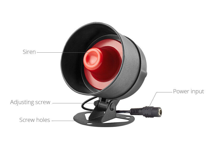 Home Siren Security Alarm System+2 Motion Detector 2 Remote Control KERUI