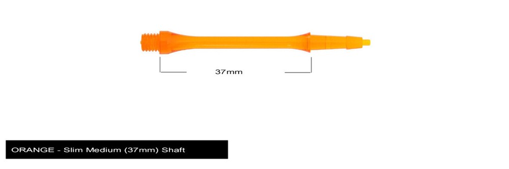 Harrows Clic Slim Medium 2ba Dart Shafts - Orange