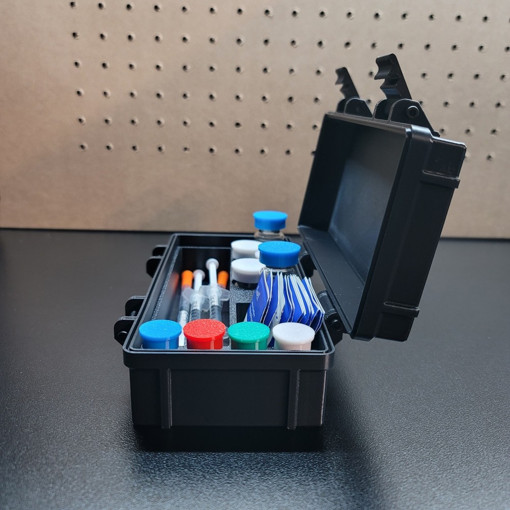 Peptide Storage Case Starter Kit – Mixed Vials , Loaded Syringes, Includes CAPS!