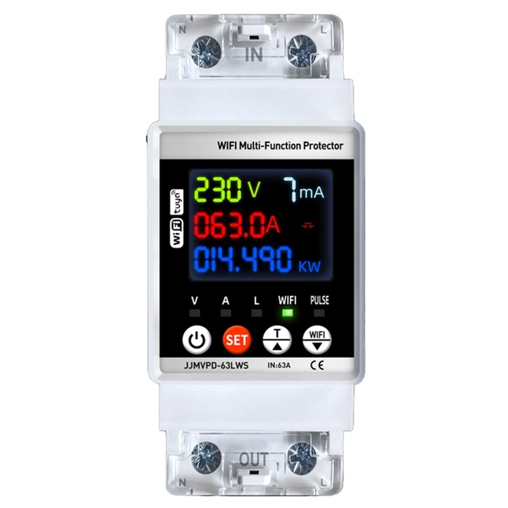 Tuya WiFi Electric Meter Tests Remote Leak Protector H3A97491