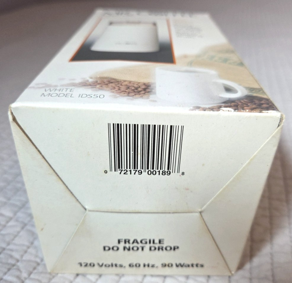 Mr Coffee Coffee Mill White IDS50 Vintage