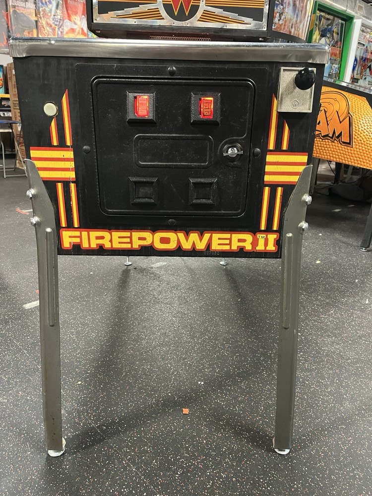 1983 FIREPOWER 2 PINBALL MACHINE PROFESSIONAL TECHS FULL LEDS PLAYS GREAT