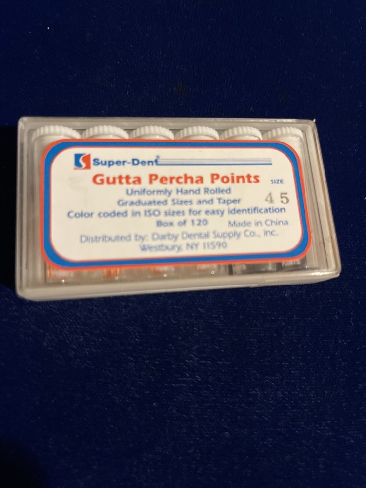 Superdent Gutta Percha points Size 45 Box Of 120