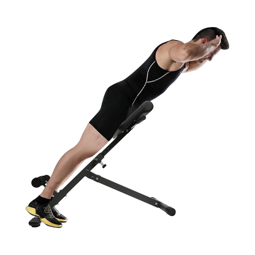Roman Chair Adjustable Back Hyperextension Bench Machine Multi-Functional Bench