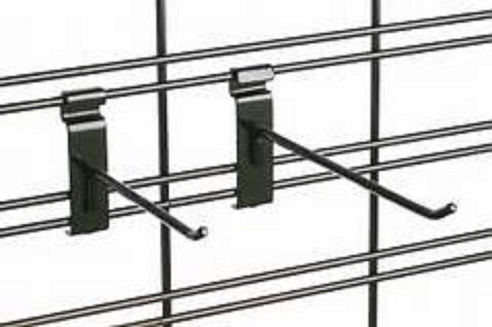 Only Hangers Gridwall Metal Hook Bundle 4" and 6" -50 each
