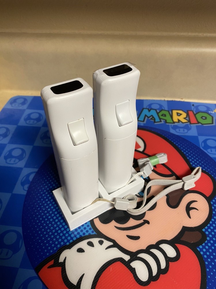 Wii Controller Stand, Holds 2 Wiimotes for Display or Storage! 3D Printed!