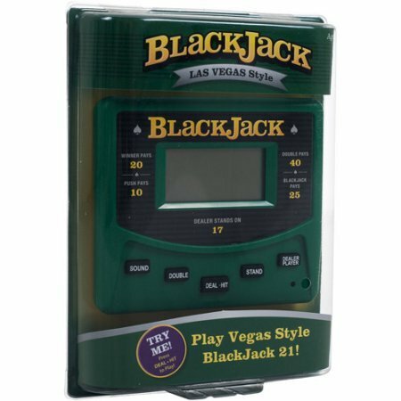 Mega Gambling Electronic Game Pack - Solitaire Handheld Game - Blackjack