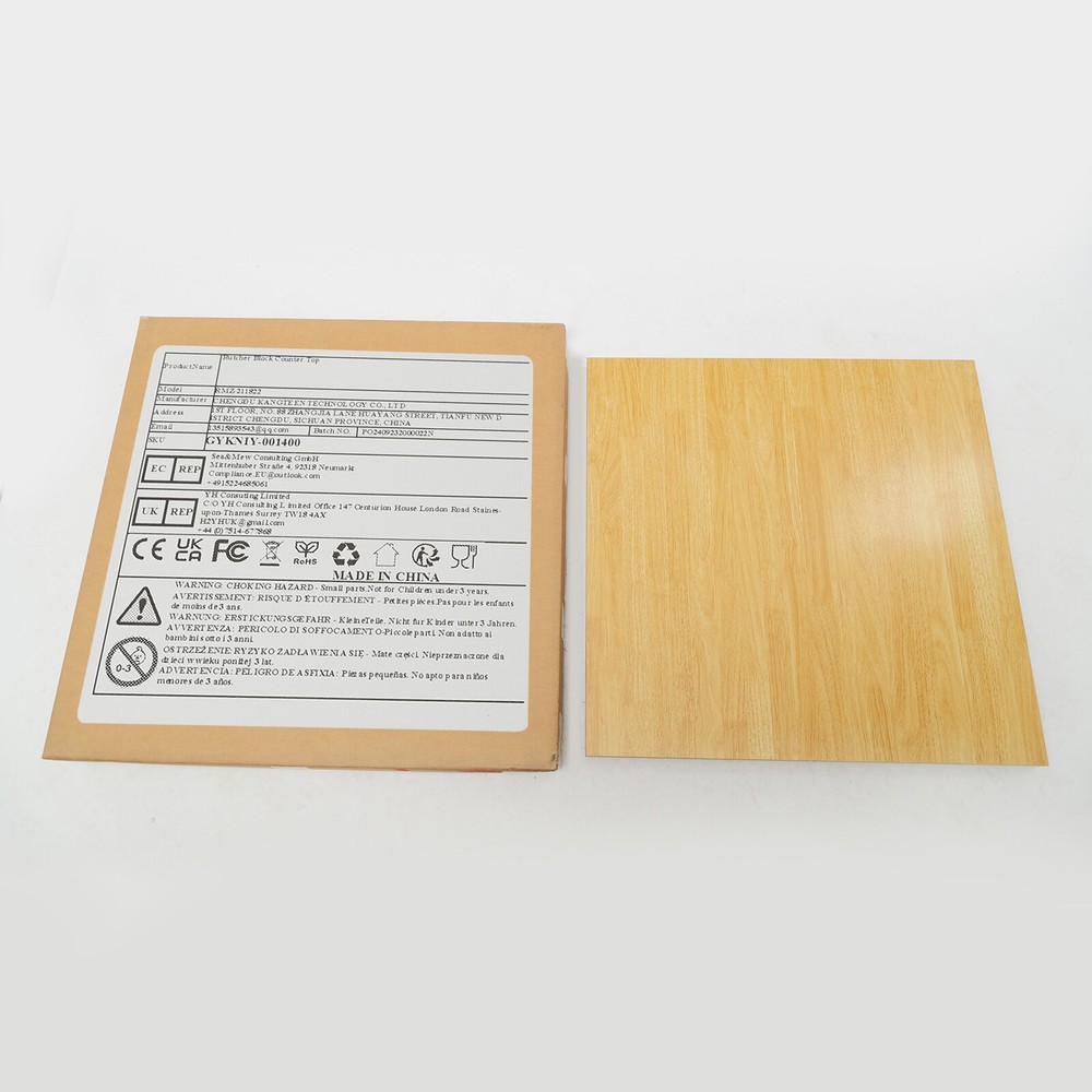 US Wood Color 75x75x3.5cm Adjustable Workbenches Tabletop Rectangular Countertop