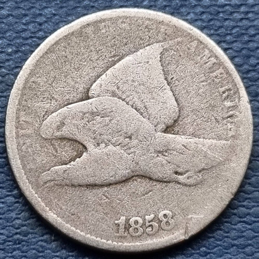 1858 Flying Eagle Cent 1c Circulated  #97888