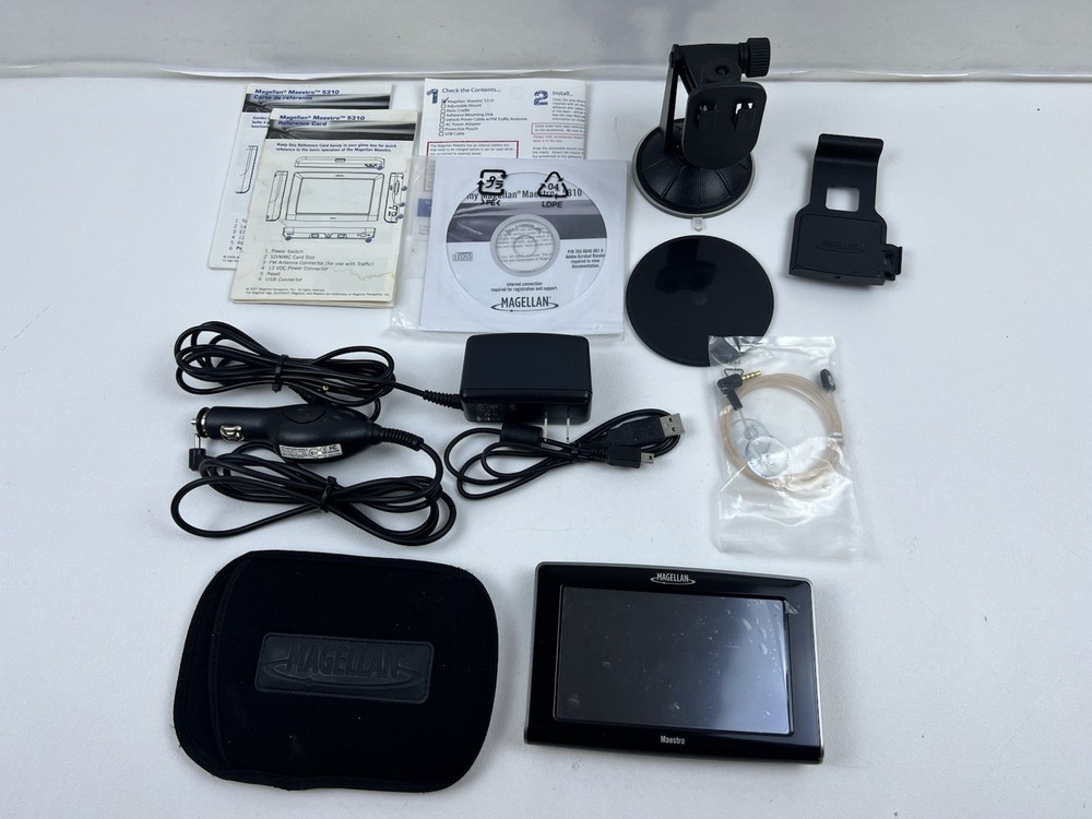 Magellan Maestro 5310 GPS Navigation Bundle +  Cables + Accessories READ!