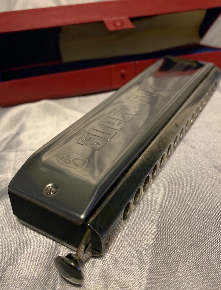 Hohner Super 64 Chromonica w/case Harmonica No. 7582 Made in Germany