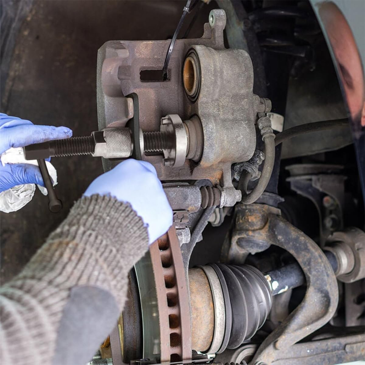 Car Brake Piston Wind Back Tool, 3pcs/Set Brake Caliper Piston Rewind Tool, Auto