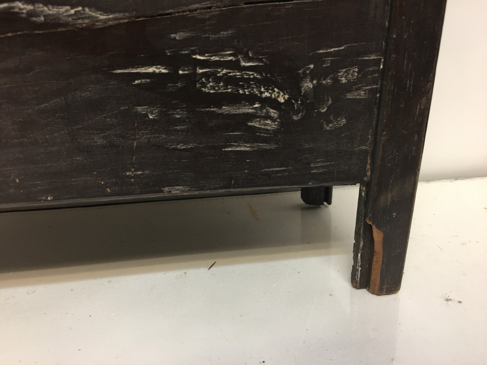 MIniature French Breton Salesman sample cabinet Wood antique 1900s Gorgeous Rare