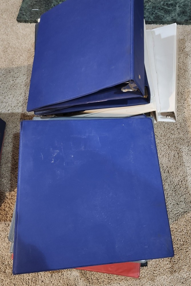 Various Assorted 3-Ring Binder Notebooks
