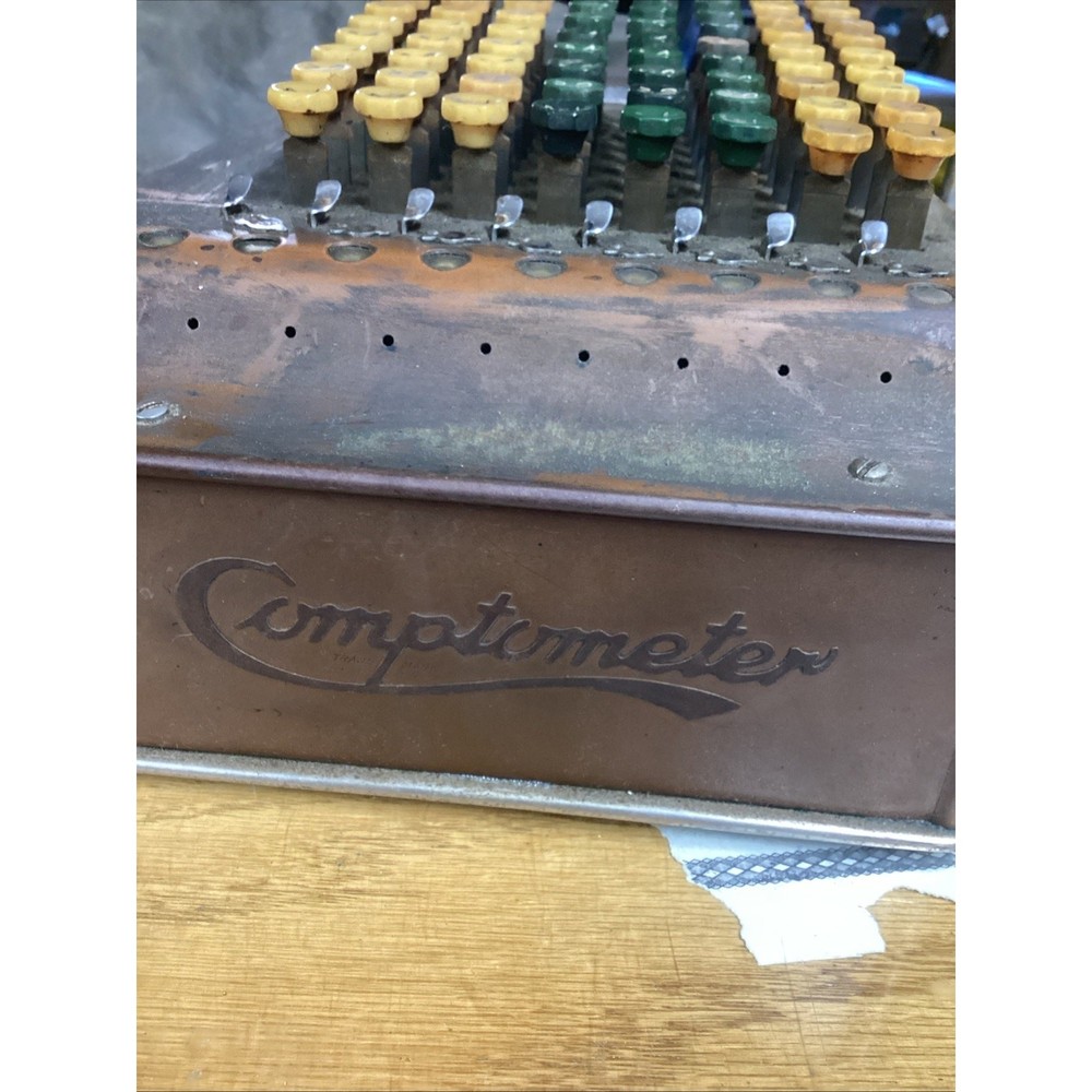 Felt & Tarrant MFG Co. Comptometer Trade Adding Machine Chicago USA Antique