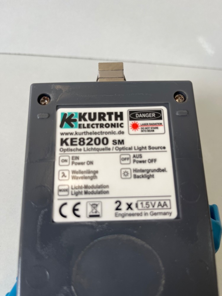 Kurth Electronic Single Mode Light Source KE8200 communications