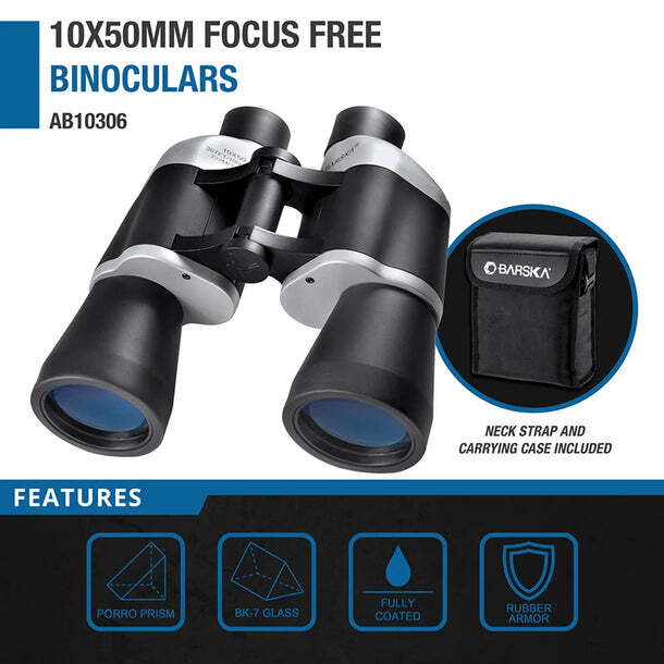 Barska Focus Free Binocular, Auto Focus, 10x50mm, AB10306