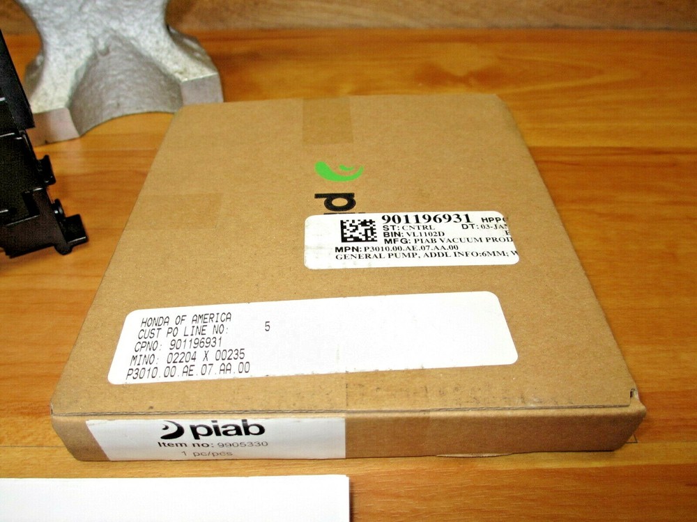PIAB P3010.00.AE.07.AA.00 *NEW* Vacuum Generator 9905330 COAX Compact Stackable