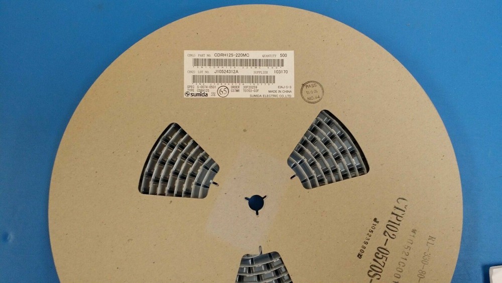 (5PCS) CDRH125-220MC FIXED IND 22UH 2.8A 36 MOHM SMD