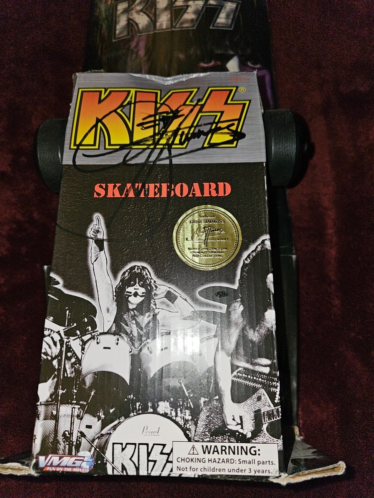 KISS Solo Album Faces Skateboard from Gene Simmons Personal Collection SIGNED!!