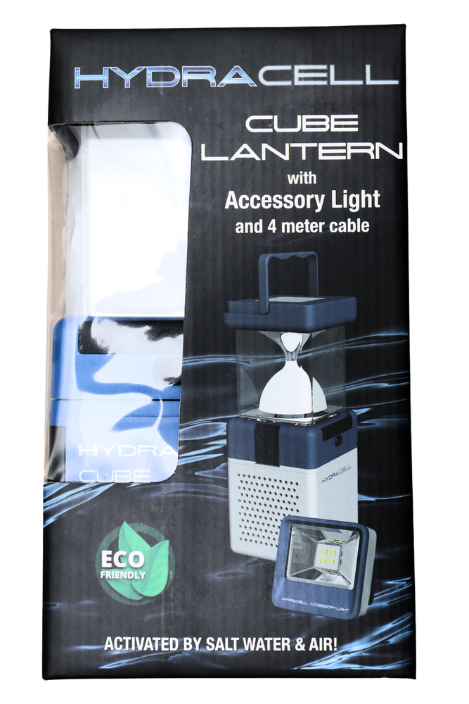 Hydracell Cube Lantern with Accessory Light and 4 Meter Cable