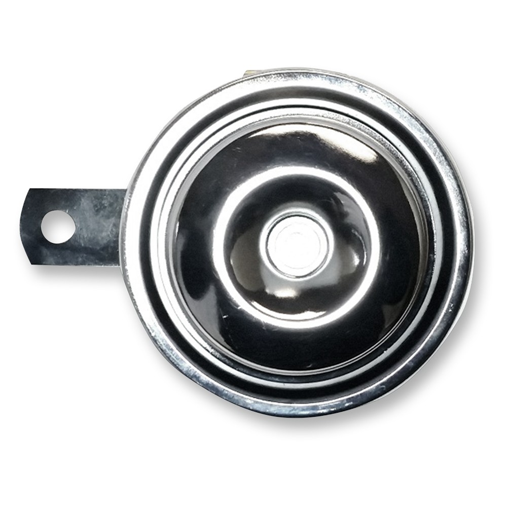K&S Technologies 12V Horns - 92MM Diameter - Chrome - 11-0201