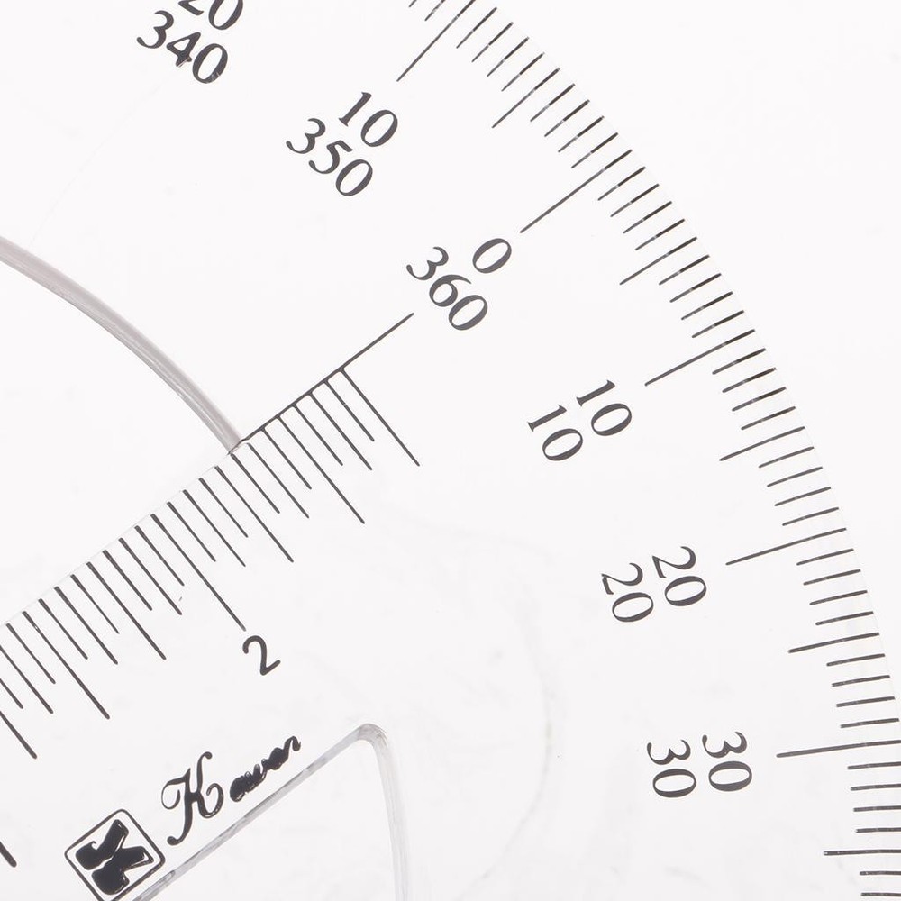 360 Degree Protractor Protractor Drawing Ruler School