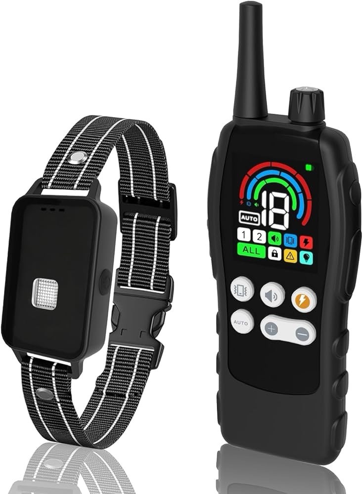 Dog Training Collar, 4 Modes, 5000ft Range, IP68 Waterproof, Rechargeable