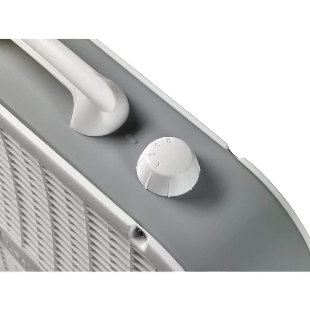 Lasko 20" Classic Box Fan with Weather-Resistant Motor, 3 Speeds - White