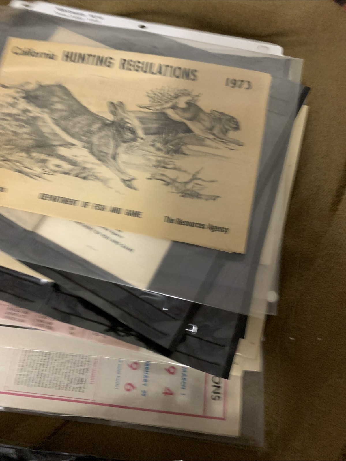 Lot Of 29 California Regulations Pamphlets 1952 1994 Vintage Hunting Fishing